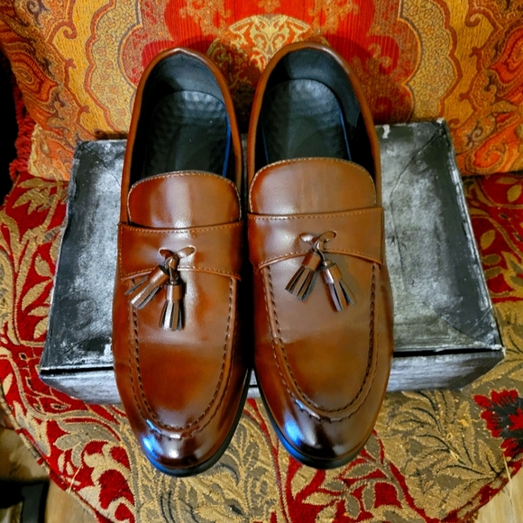 Handmade Men's Loafers by GACCOSHOES Size 44(11) Brown - Picture 1 of 4